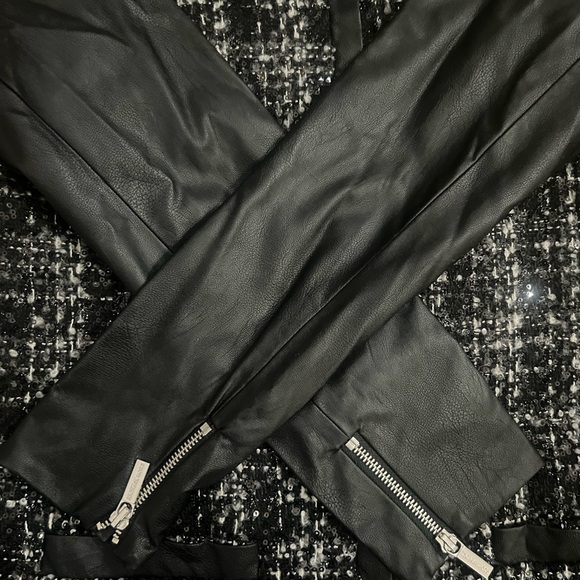 Michael Kors Metallic Tweed and Faux Leather Jacket/Coat - Picture 6 of 9